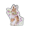 Wrendale Designs by Hannah Dale Pin Badge - Head Over Heels - Rabbit