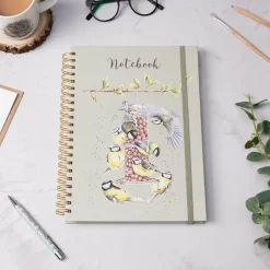 Wrendale Designs by Hannah Dale A4 Notebook - Bon Appetit - Blue Tits