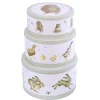 Wrendale Designs by Hannah Dale 3 Piece Cake Tin Nest - Hare, Duck & Owl