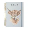 Wrendale Designs by Hannah Dale A4 Notebook - Daisy Coo - Highland Cow