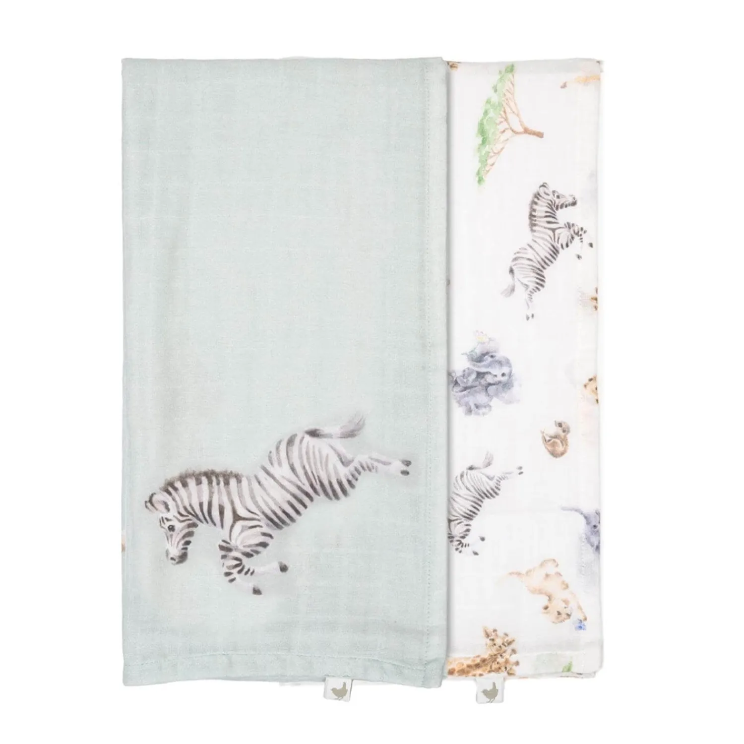 Wrendale Designs by Hannah Dale Little Wren 100% Cotton Muslin Gift Set - Little Savannah