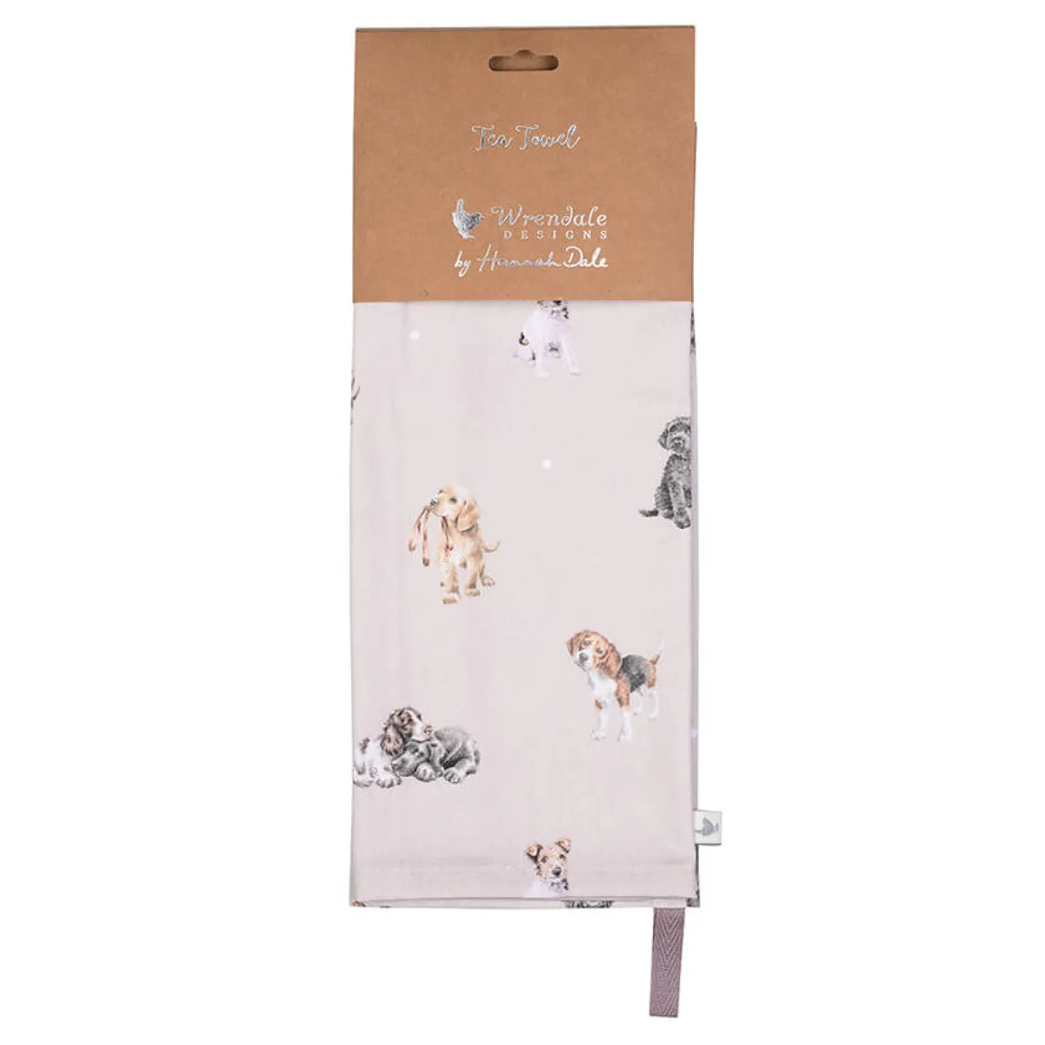 Wrendale Designs by Hannah Dale 100% Cotton Tea Towel - A Dogs Life