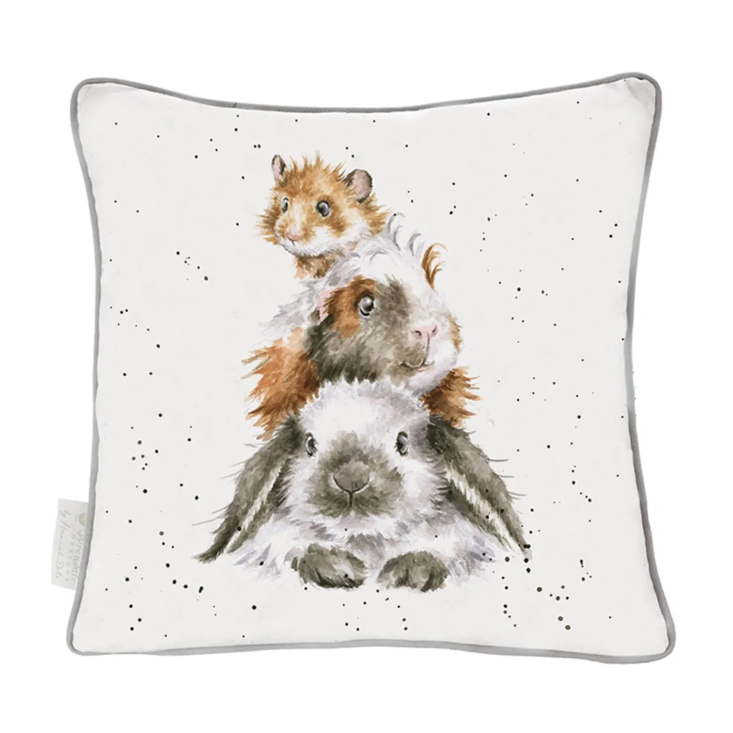 Wrendale Designs by Hannah Dale Cushion - Piggy In The Middle