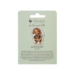 Wrendale Designs by Hannah Dale Pin Badge - Little Sausage - Dog