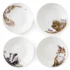 Wrendale Designs by Hannah Dale 4-Piece Coupe Pasta Bowl Set - Woodland Animals