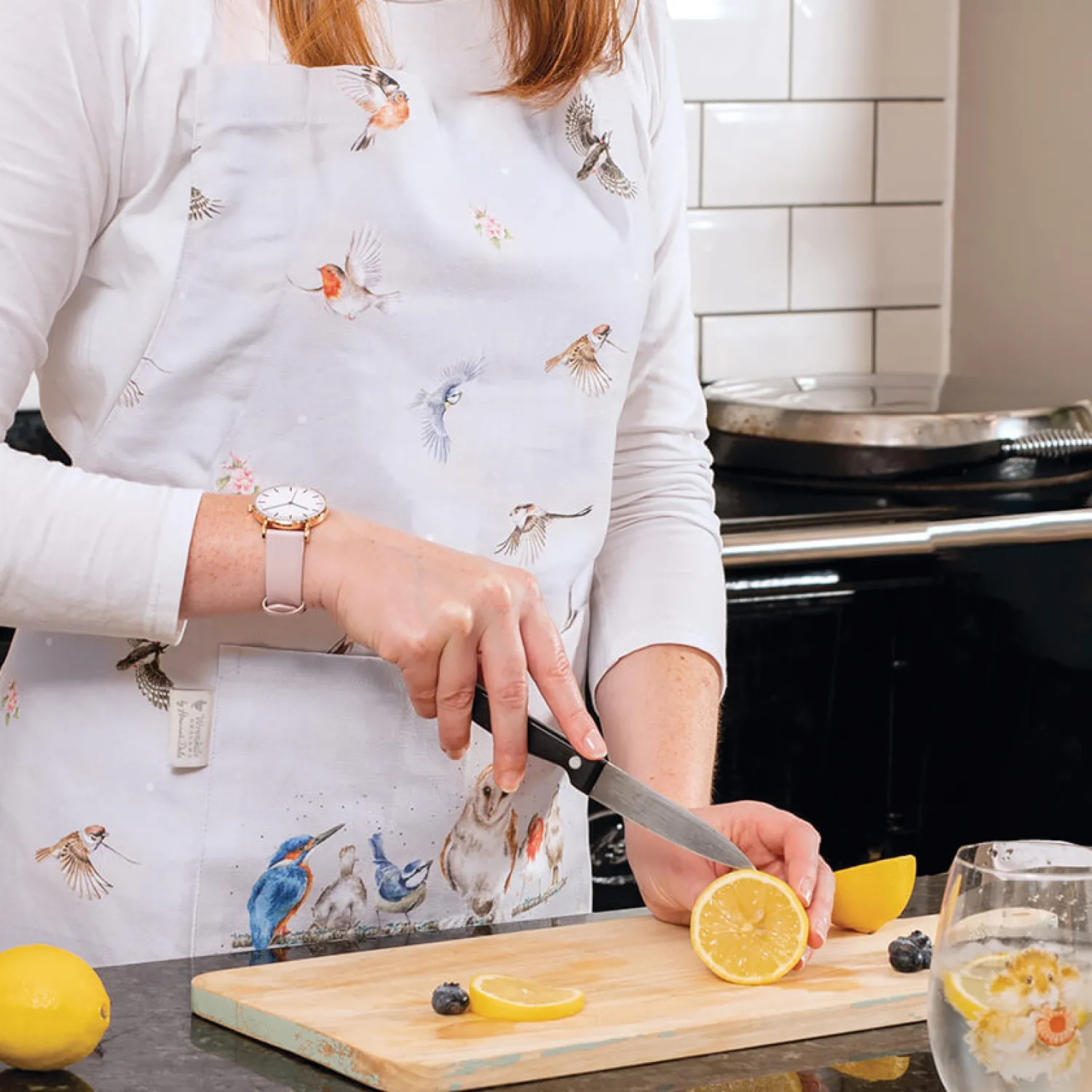 Wrendale Designs by Hannah Dale 100% Cotton Apron - Feathered Friends