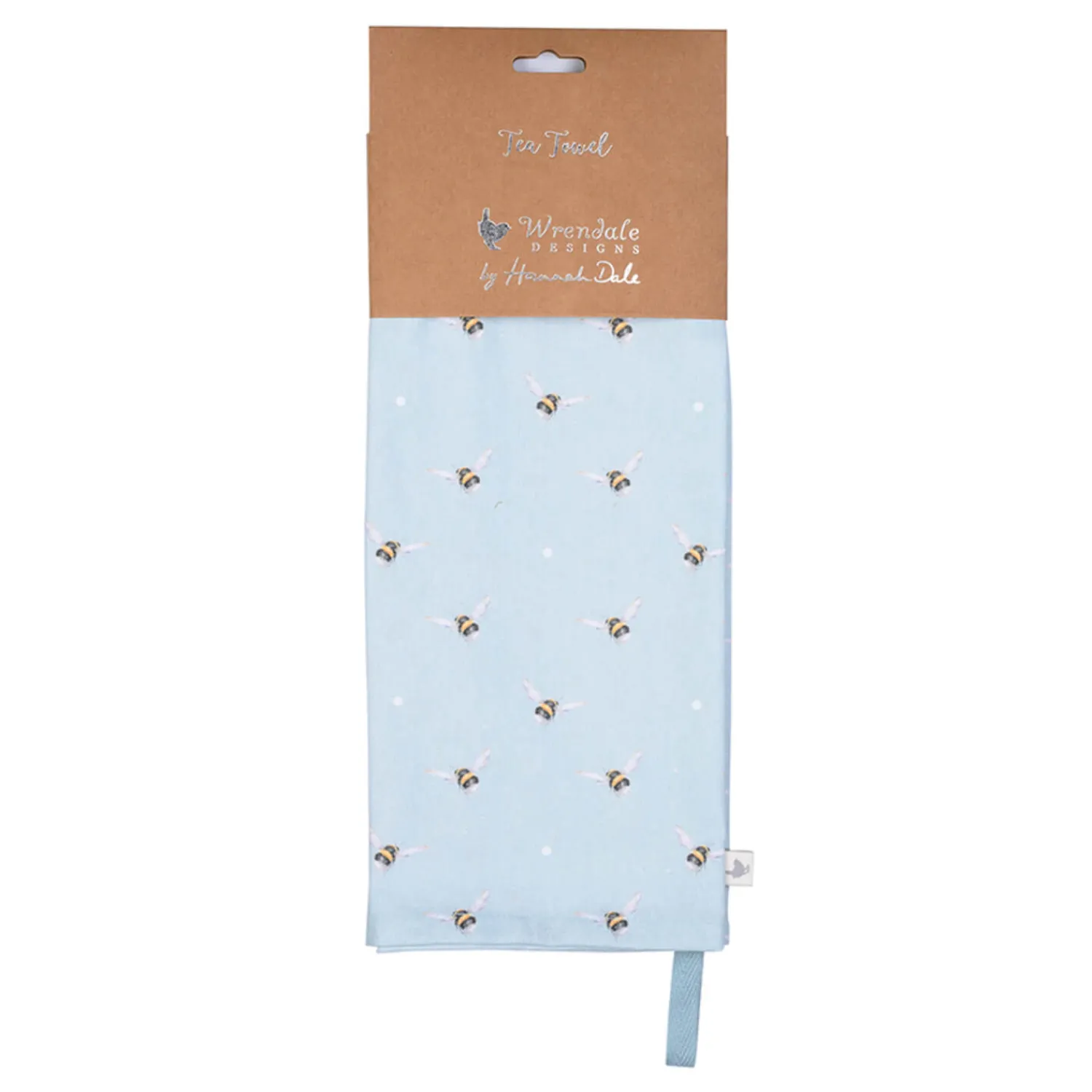 Wrendale Designs by Hannah Dale 100% Cotton Tea Towel - Busy Bee
