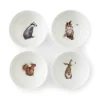 Wrendale Designs by Hannah Dale 4-Piece Deep Bowl Set - Woodland Animals