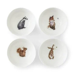 Wrendale Designs by Hannah Dale 4-Piece Deep Bowl Set - Woodland Animals
