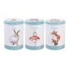 Wrendale Designs by Hannah Dale 3 Piece Tin Canister Set - The Country Set