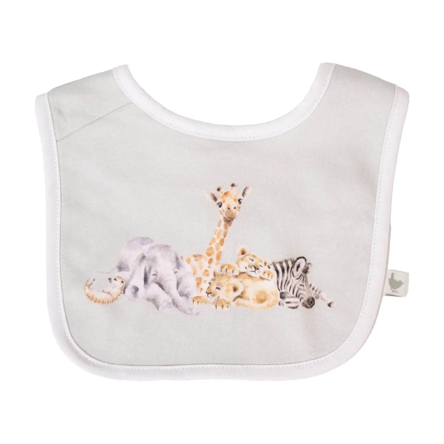 Wrendale Designs by Hannah Dale Little Wren 100% Cotton Bib Gift Set - Little Savannah