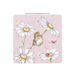 Wrendale Designs Compact Mirror - Oops A Daisy Mouse