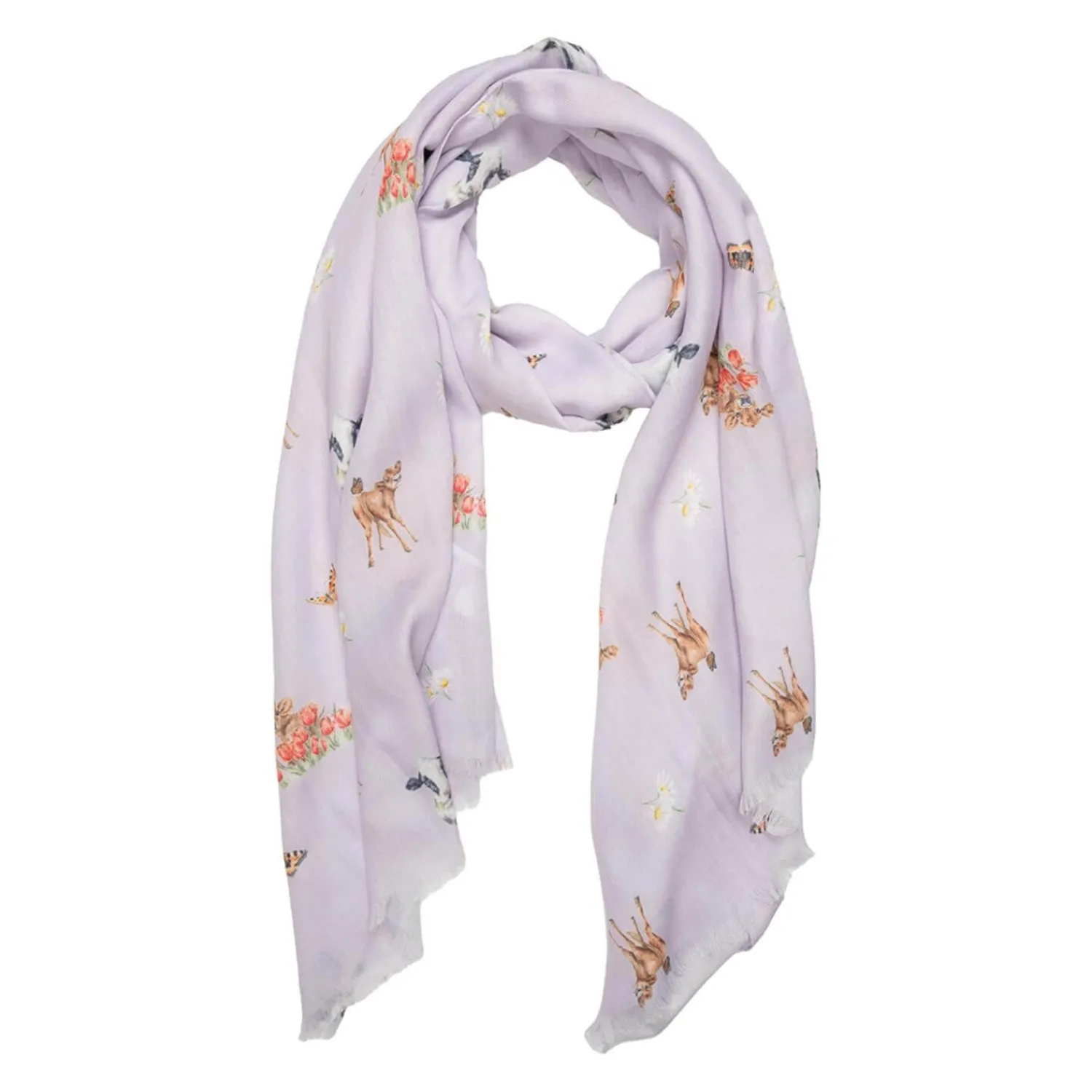 Wrendale Designs Everyday Scarf - Flutterly Fabulous - Cow