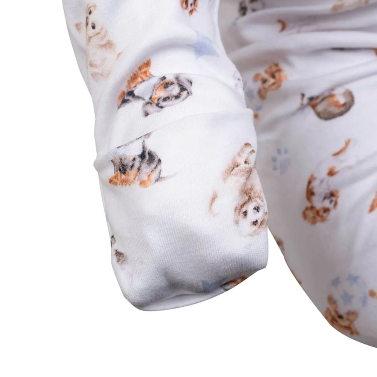 Wrendale Designs Little Wren Little Paws Printed Babygrow - 0-3 Months
