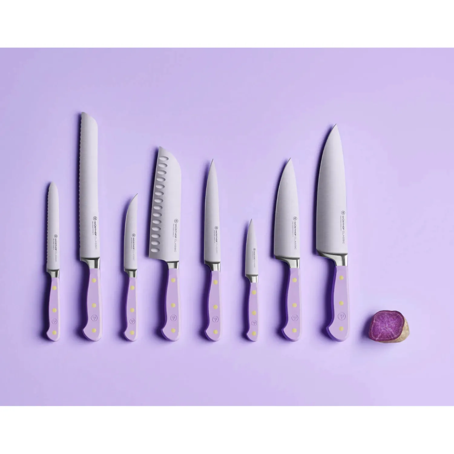 Wusthof Classic 14cm Serrated Utility Knife - Purple Yam