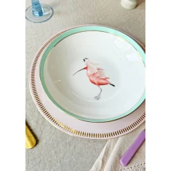 Yvonne Ellen 4-Piece Fine China Pasta Bowls - Animal
