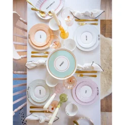 Yvonne Ellen 4-Piece Fine China Side Plates - Slogan