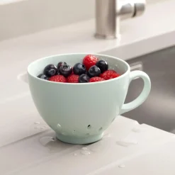 Zeal Berry 10cm Melamine Colander with Handle - Sage Green