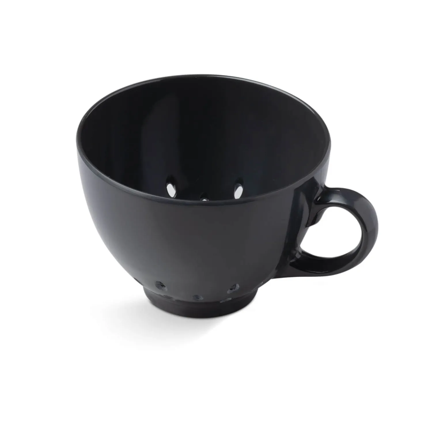 Zeal Berry 10cm Melamine Colander with Handle - Dark Grey