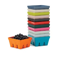 Zeal 12cm Melamine Berry Box & Colander - Lime